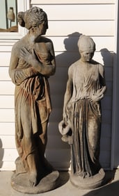 (2) GARDEN STATUARY