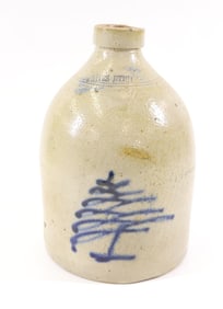 STONEWARE JUG WHITE UTICA