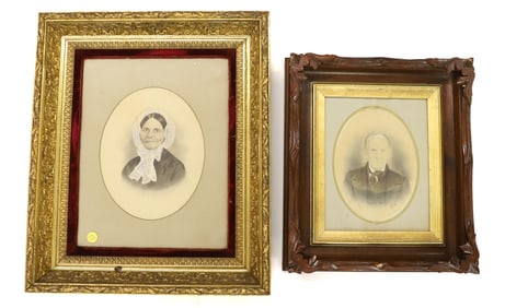 (2) FRAMED CABINET PHOTOS