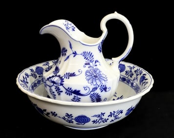 MEISSEN PITCHER & BOWL