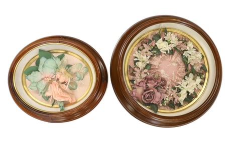 (2) VICTORIAN SHADOW BOXES
