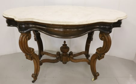 LARGE ROCOCO TURTLE TOP TABLE