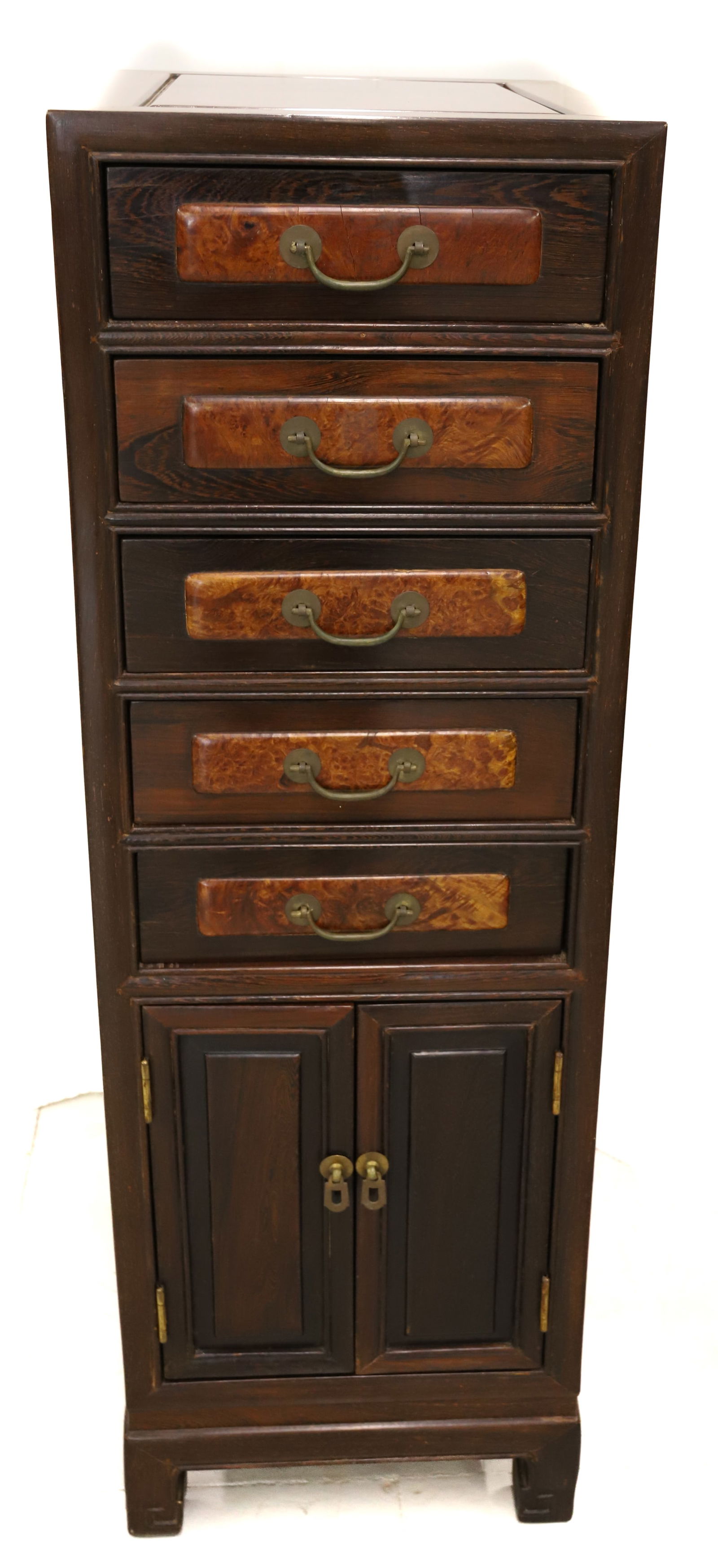 JAPANESE TEAK WOOD CHEST (1 of 6)