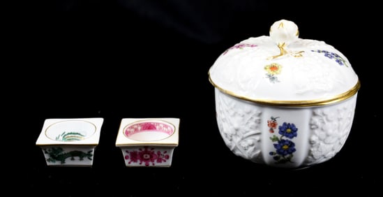 (3) MEISSEN PORCELAIN