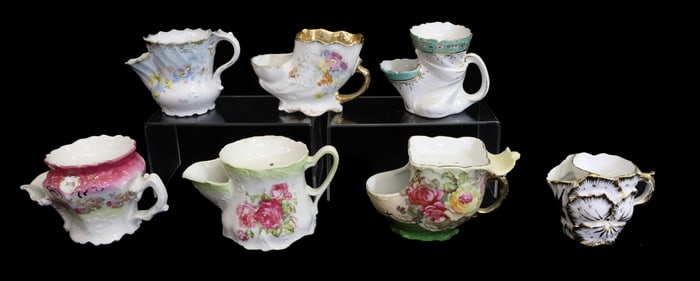(7) BARBER SHAVING MUGS