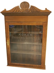 KOKEN BARBER SUPPLY CO. CABINET