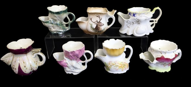 (7) BARBER SHAVING MUGS