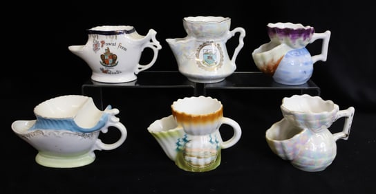 (7) BARBER SHAVING MUGS