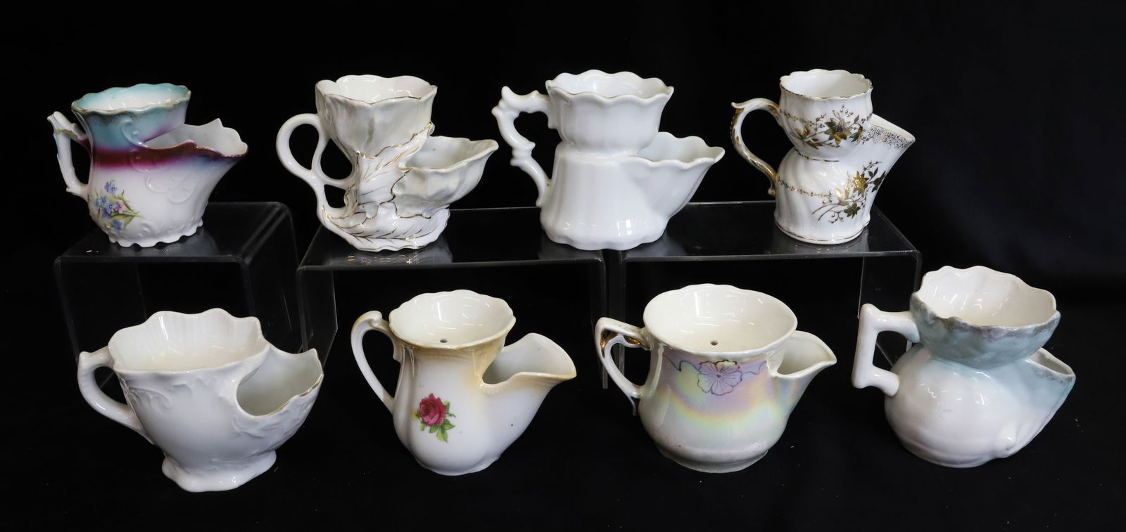 (8) BARBER SHAVING MUGS (1 of 4)