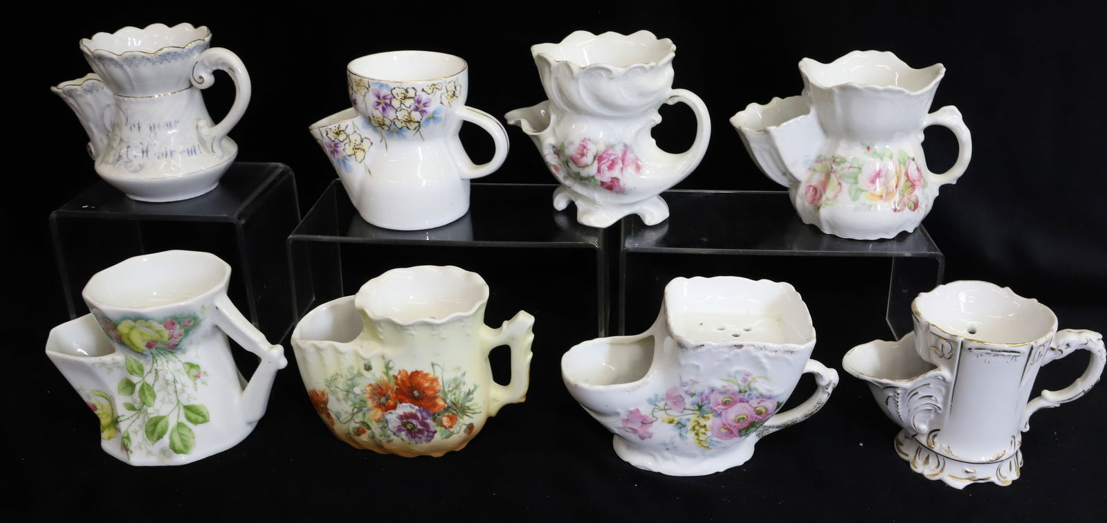(8) BARBER SHAVING MUGS (1 of 4)