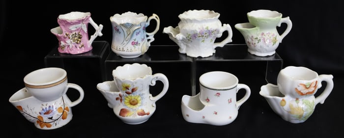 (8) BARBER SHAVING MUGS