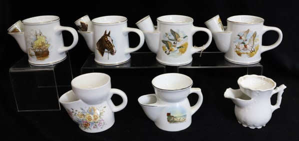 (7) BARBER SHAVING MUGS