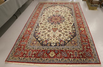EXCEPTIONAL WOVEN SIGNED ORIENTAL RUG