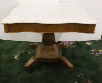 AMERICAN EMPIRE CENTER MARBLE TOP TABLE