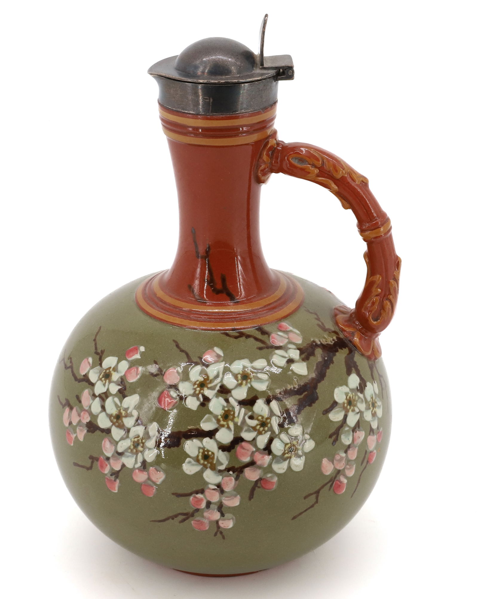 REDWARE ENGLISH PITCHER (1 of 5)