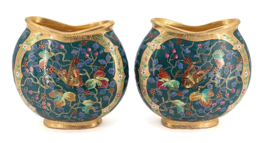 (2) FRENCH PORCELAIN VASES
