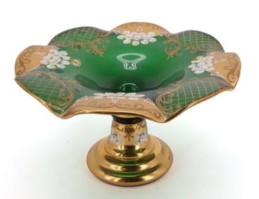 EMERALD GREEN CZECH GLASS