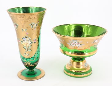 (2) CZECH GLASS