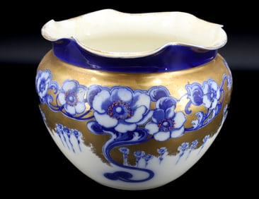 FLOW BLUE JARDINIERE