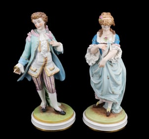 (2) PORCELAIN FIGURINES