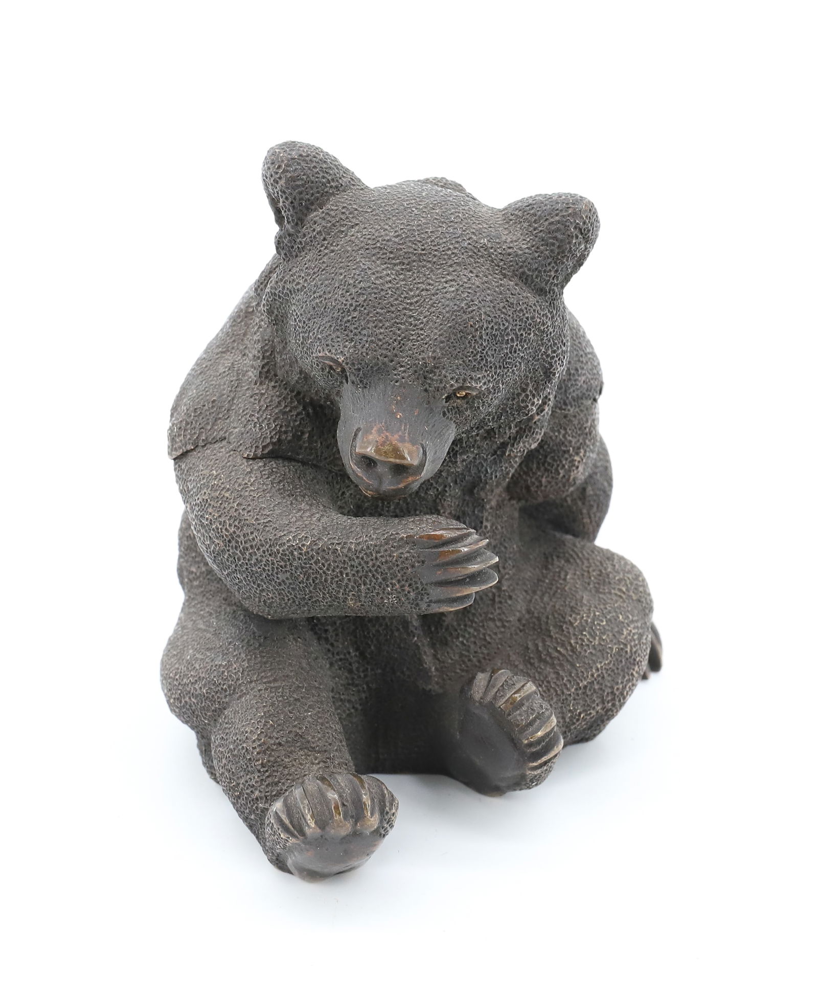 19TH C. BRONZE RUSSIAN BEAR INKWELL (1 of 5)