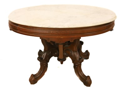 VICTORIAN MARBLE TOP TABLE