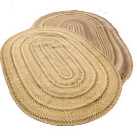 (2) BRAIDED RUGS