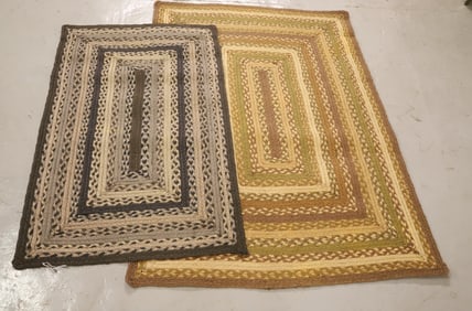 (2) BRAIDED RUGS