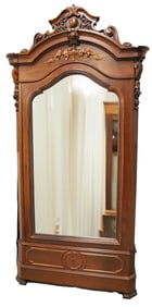 VICTORIAN ROSEWOOD ARMOIRE