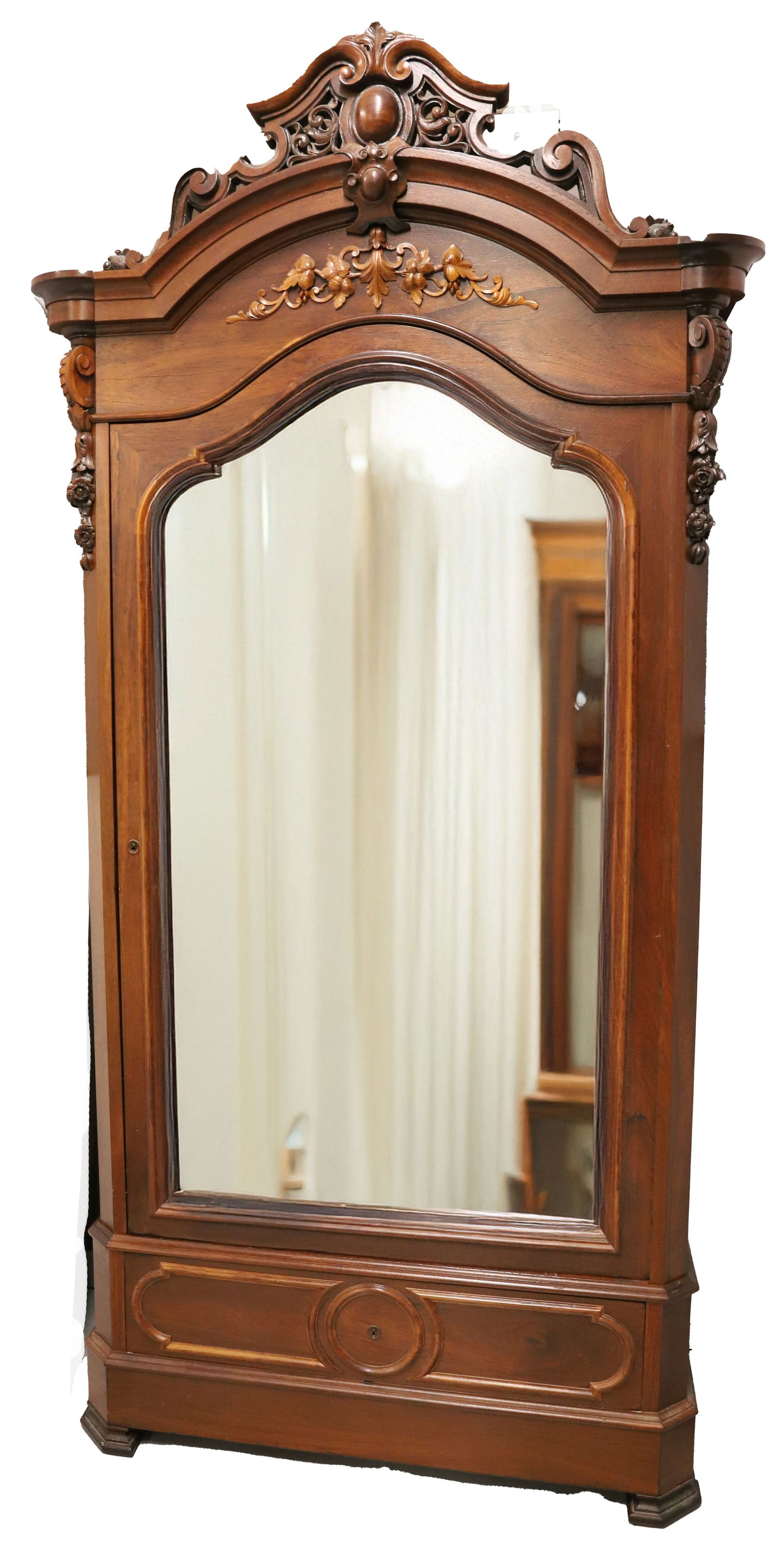 VICTORIAN ROSEWOOD ARMOIRE (1 of 5)