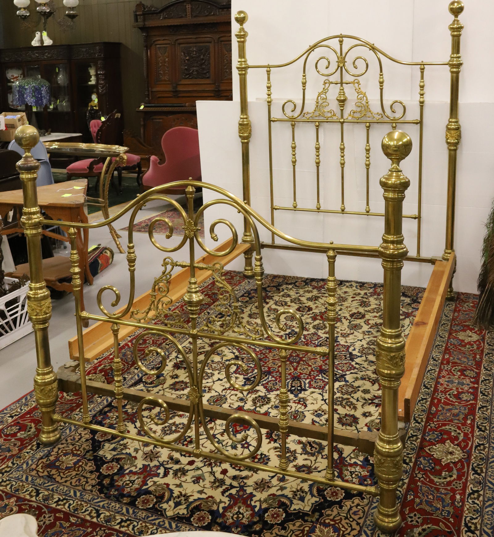 VICTORIAN BRASS BED (1 of 3)