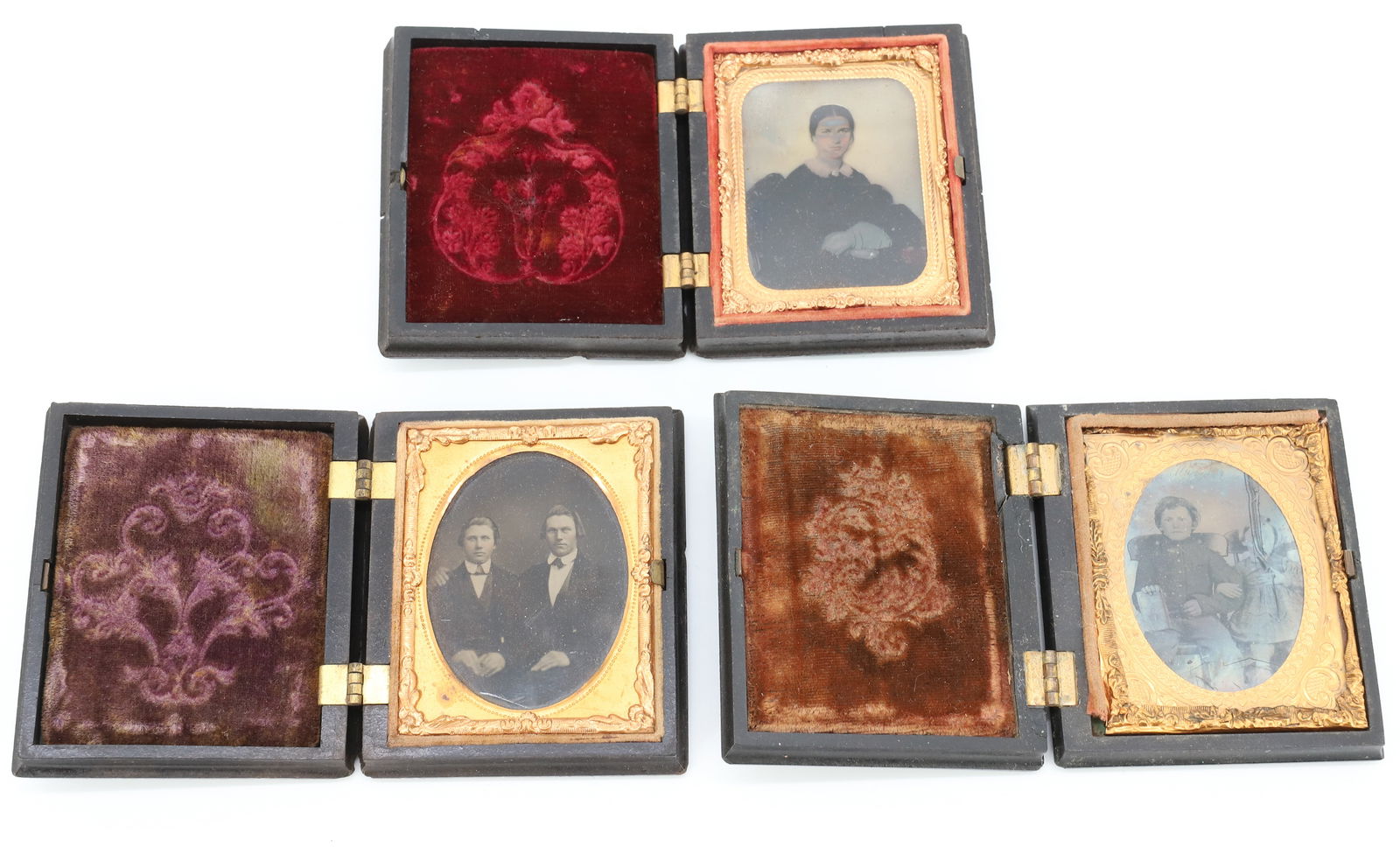 (3) AMBROTYPES IN CASES (1 of 6)