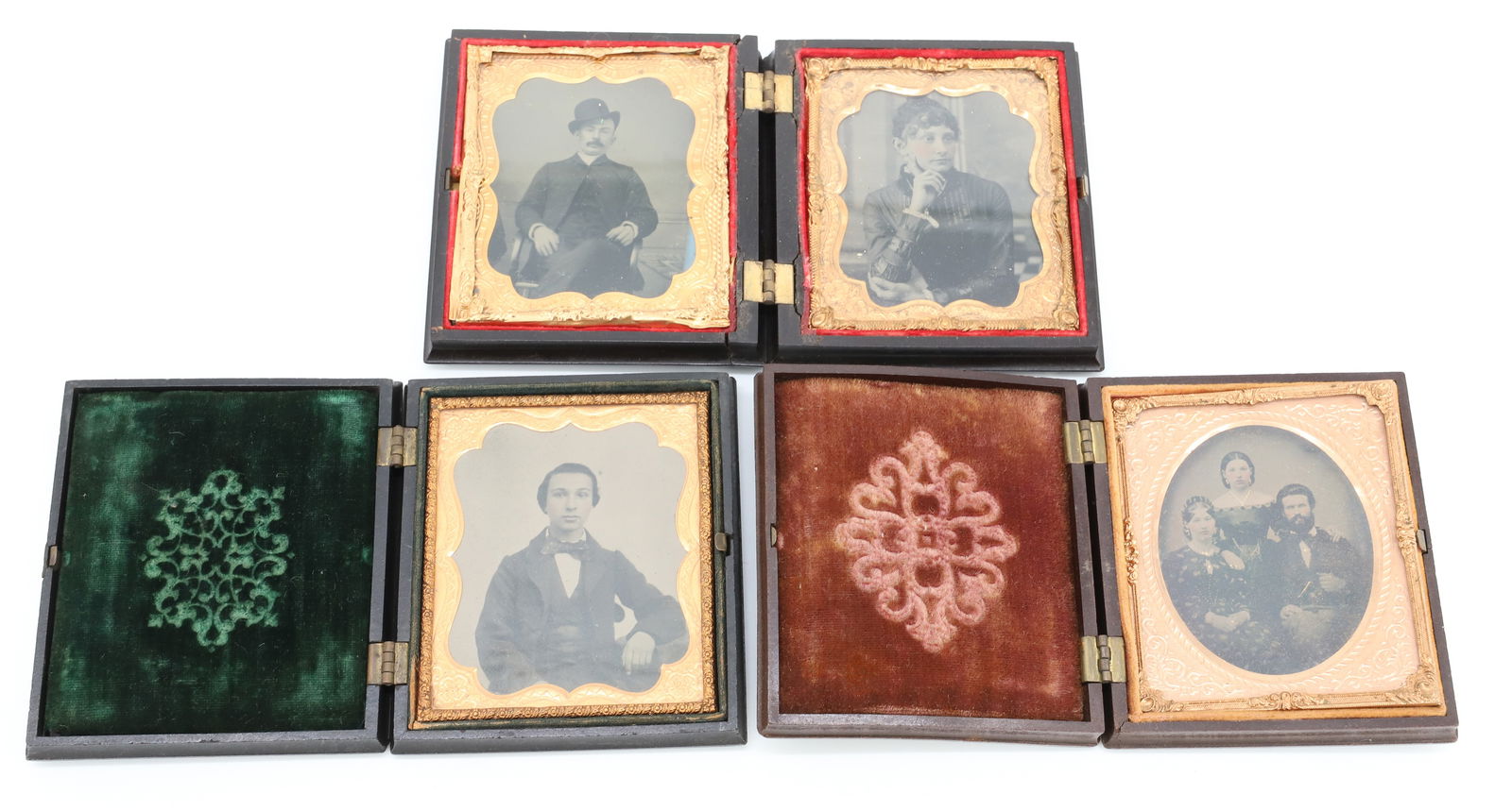 LOT OF (3) TINTYPES WITH CASES (1 of 7)