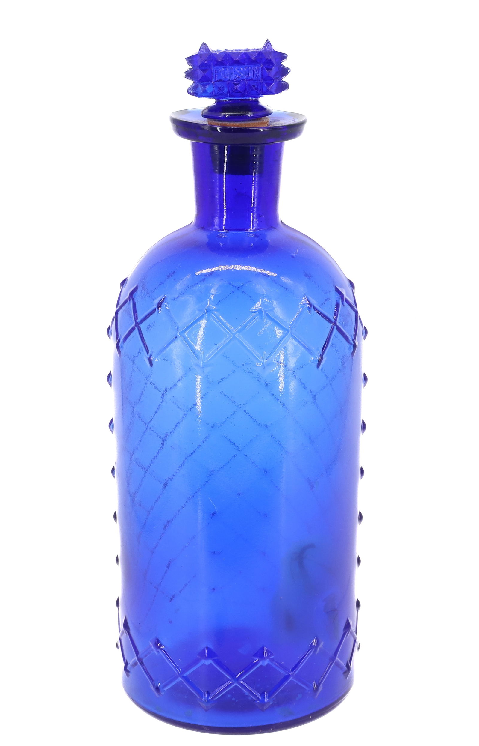 COBALT BLUE POISON BOTTLE (1 of 5)