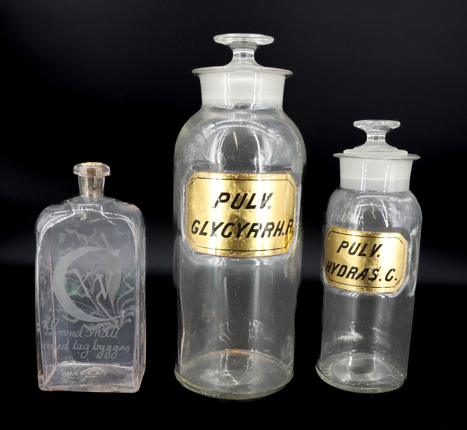 (3) ANTIQUE BOTTLES (1 of 3)