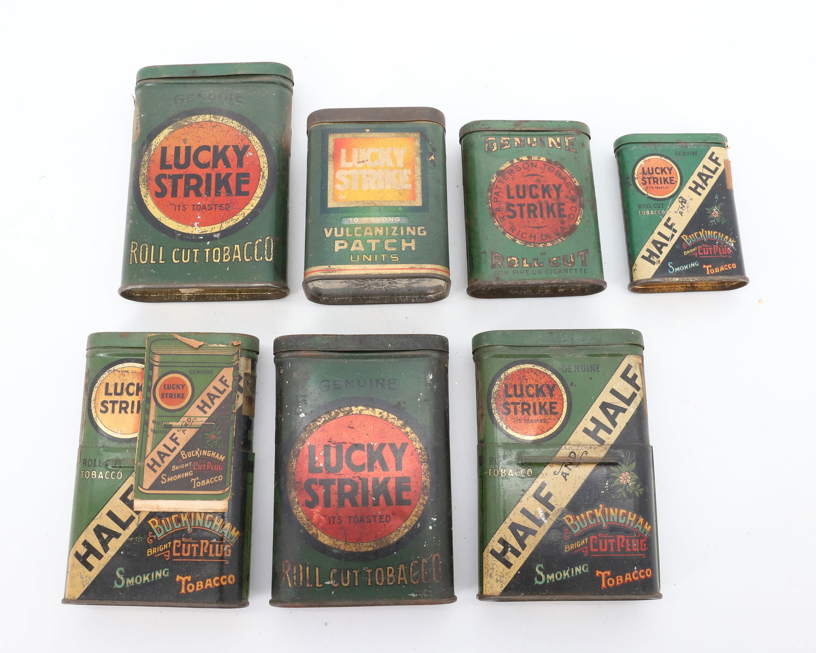 LOT OF LUCKY STRIKE TOBACCO TINS (1 of 3)