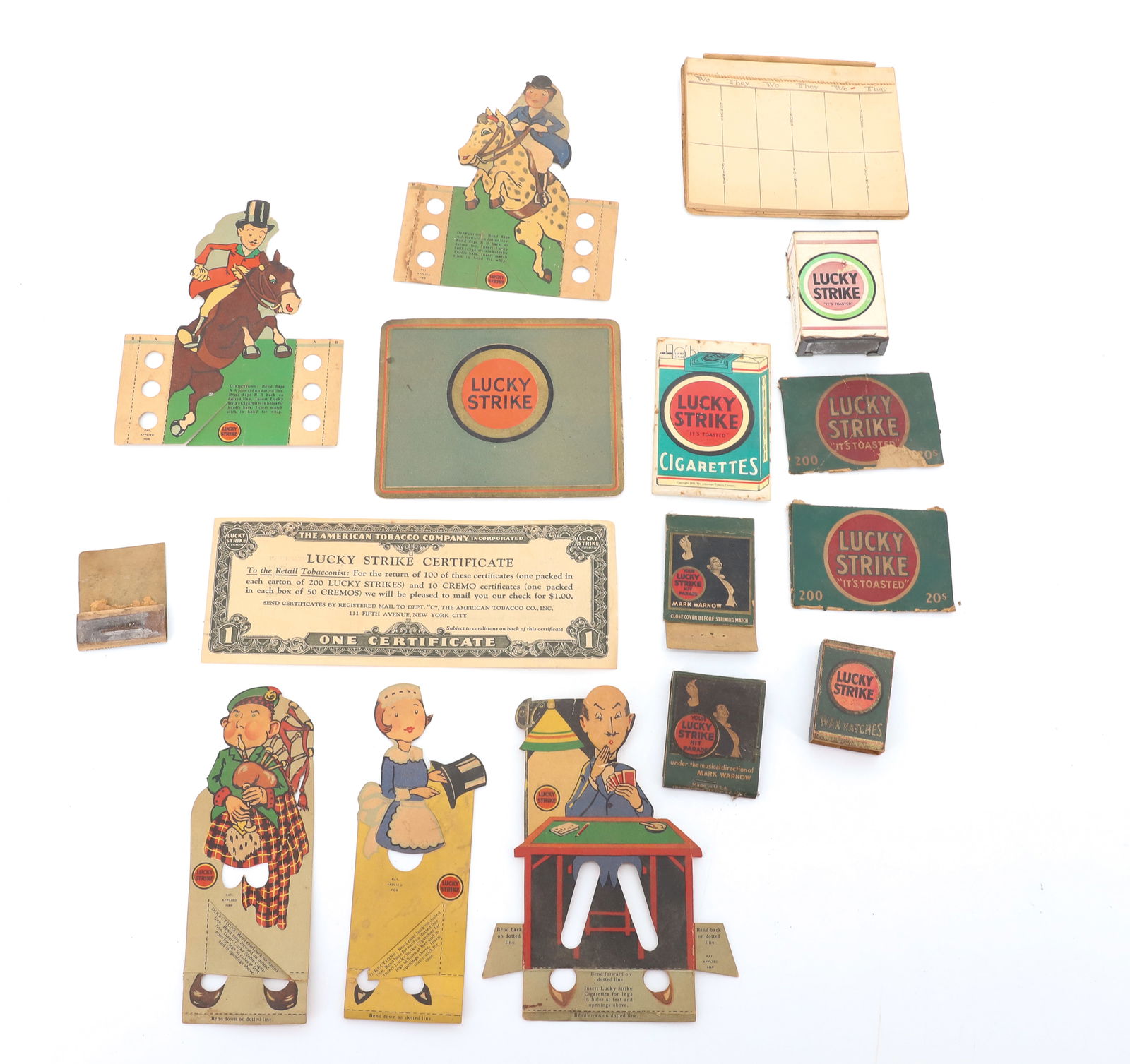 LOT OF LUCKY STRIKE ADVERTISING (1 of 5)