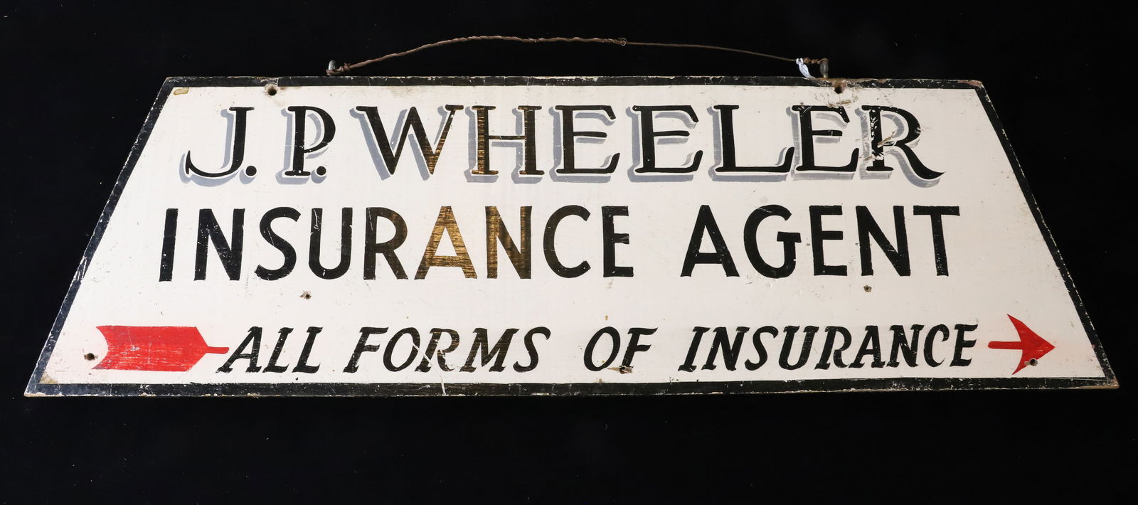 DOUBLE SIDED INSURANCE SIGN (1 of 2)
