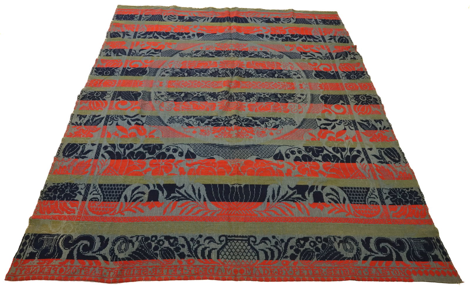 19TH CENTURY EASTON, PENNSYLVANIA COVERLET (1 of 3)