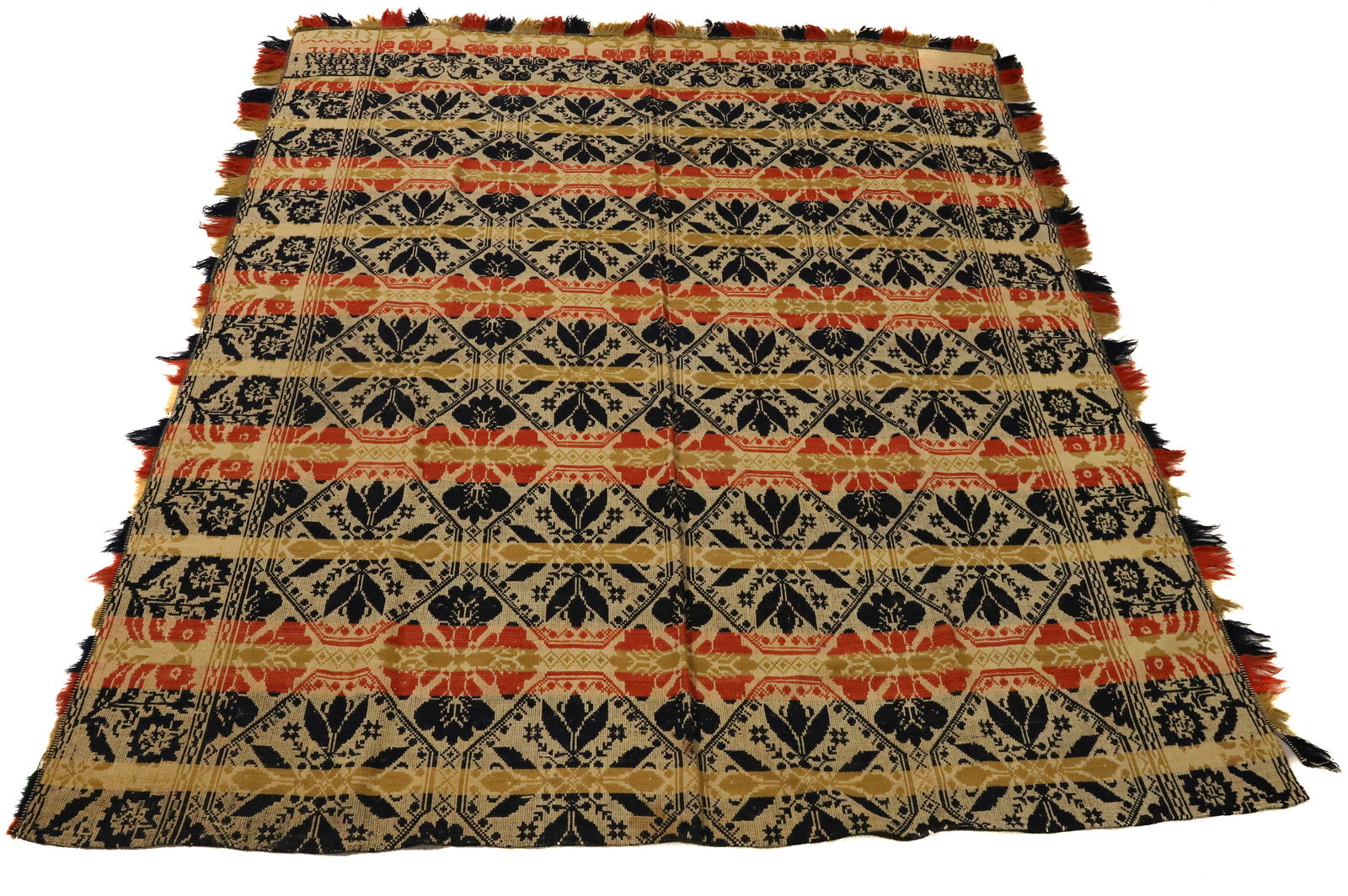 EASTON, PENNSYLVANIA 19TH CENTURY COVERLET (1 of 4)