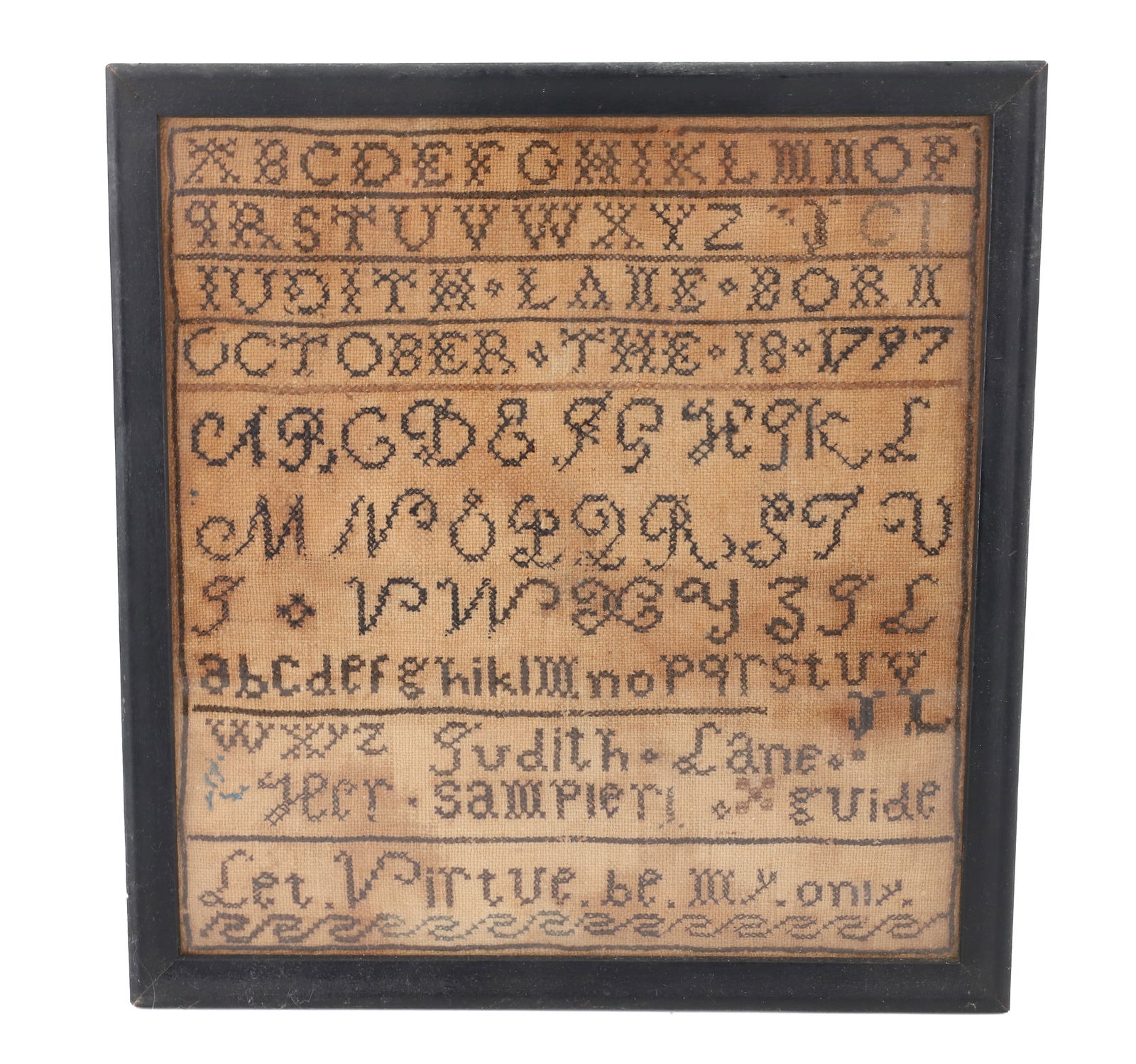 EARLY 19TH CENTURY SAMPLER (1 of 3)