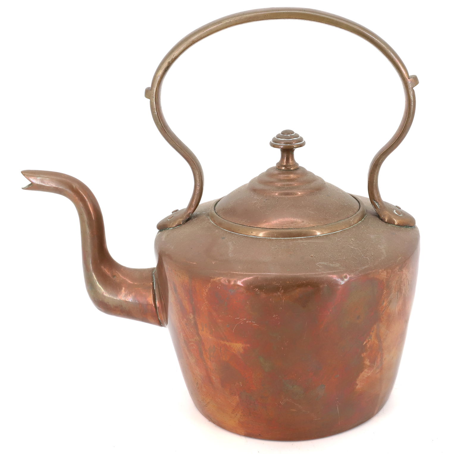 ANTIQUE BRASS TEA KETTLE (1 of 8)