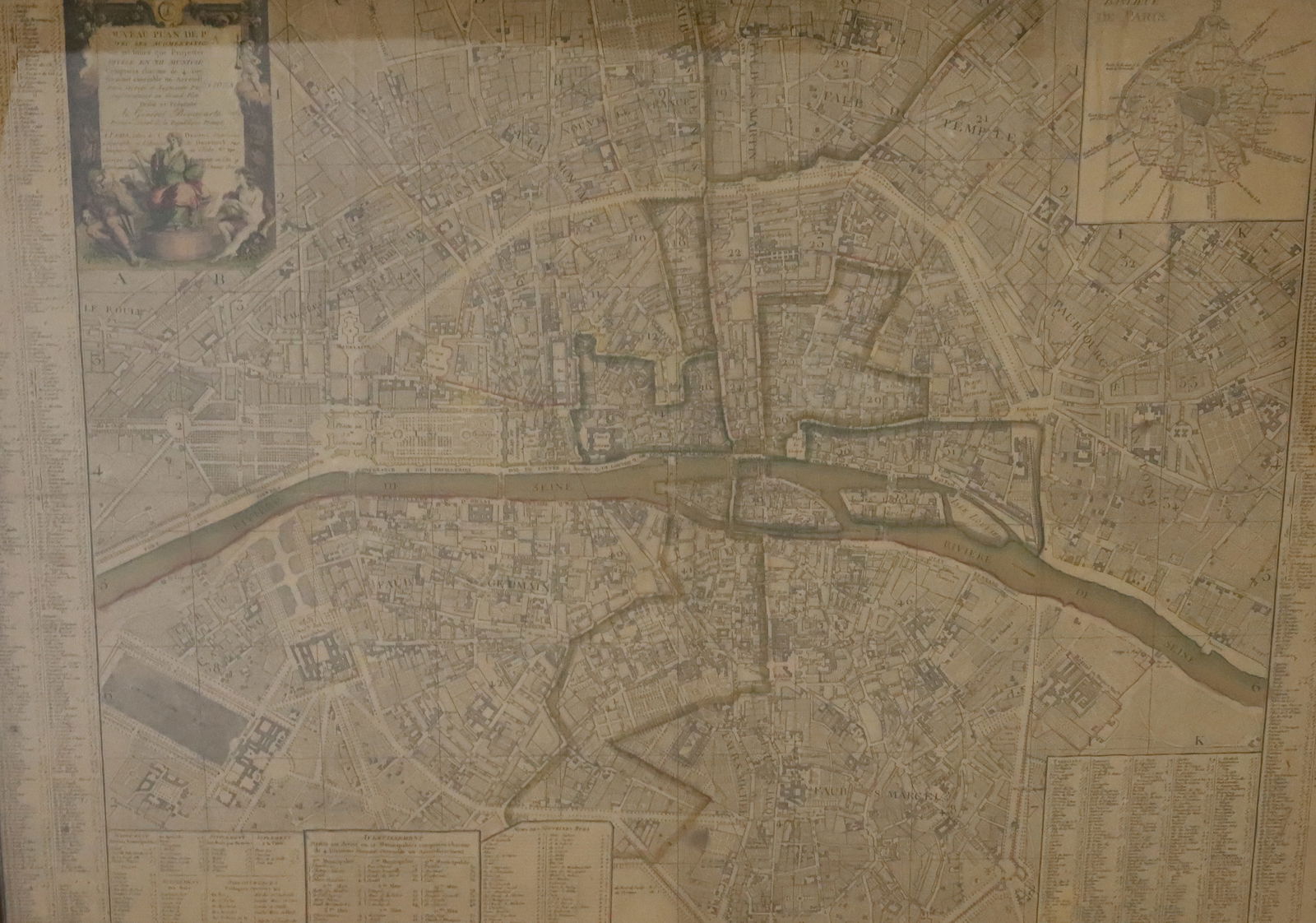 NOUVEAU PLAN DE PARIS, FRAMED (1 of 6)