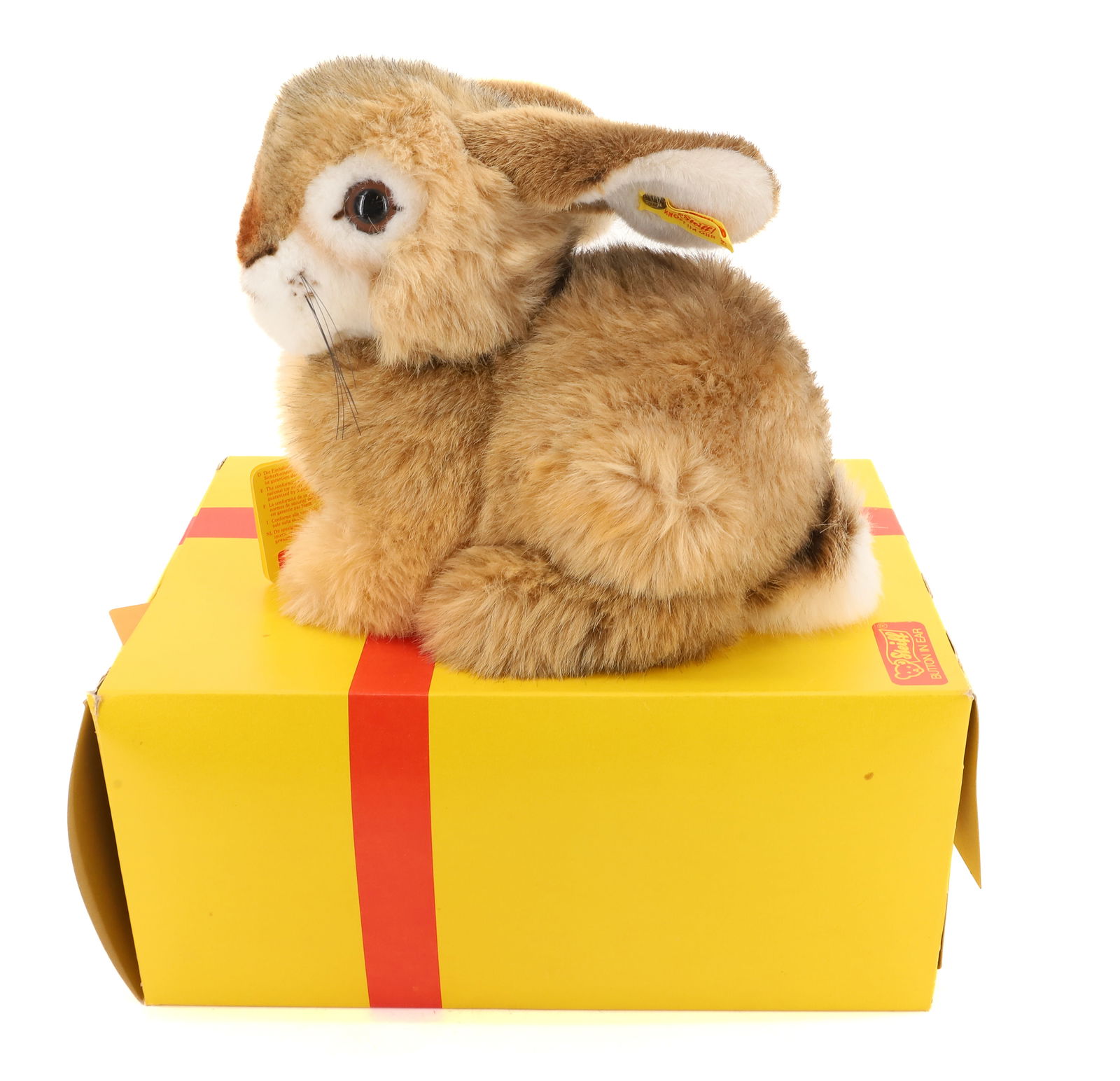 VINTAGE STEIFF ANIMAL DORMY RABBIT: DORMY RABBIT BUTTON AND TAG 9" PLEASE READ CAREFULLY - Terms for Purchasing and Shipping of Auction Items. Please read carefully before bidding. All payments for purchases will be made through LiveAuc