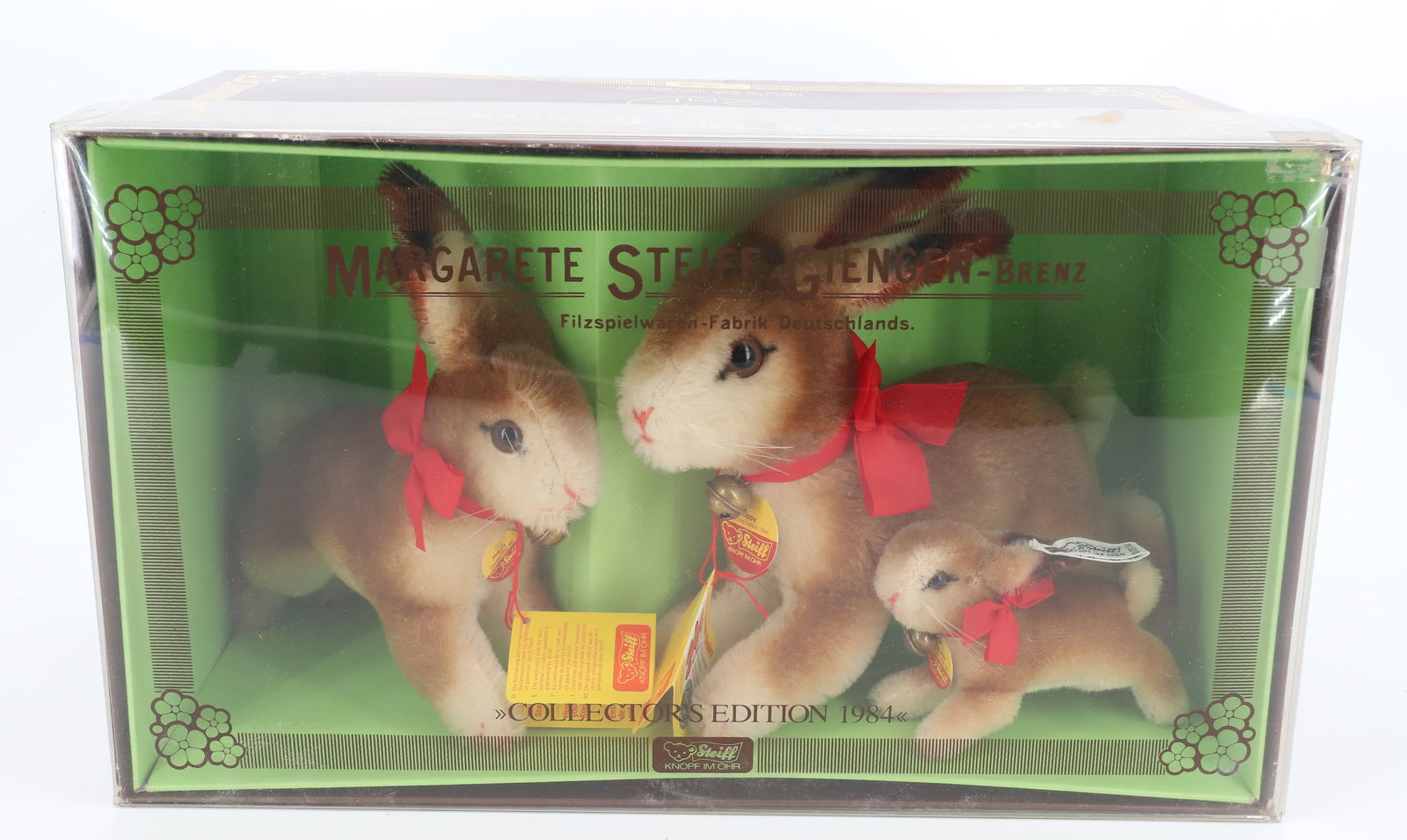 VINTAGE STEIFF MOHAIR RABBITS: COLLECTOR'S EDITION 1984 THREE MOHAIR RABBITS 4" TO 8" PLEASE READ CAREFULLY - Terms for Purchasing and Shipping of Auction Items. Please read carefully before bidding. All payments for purchases will