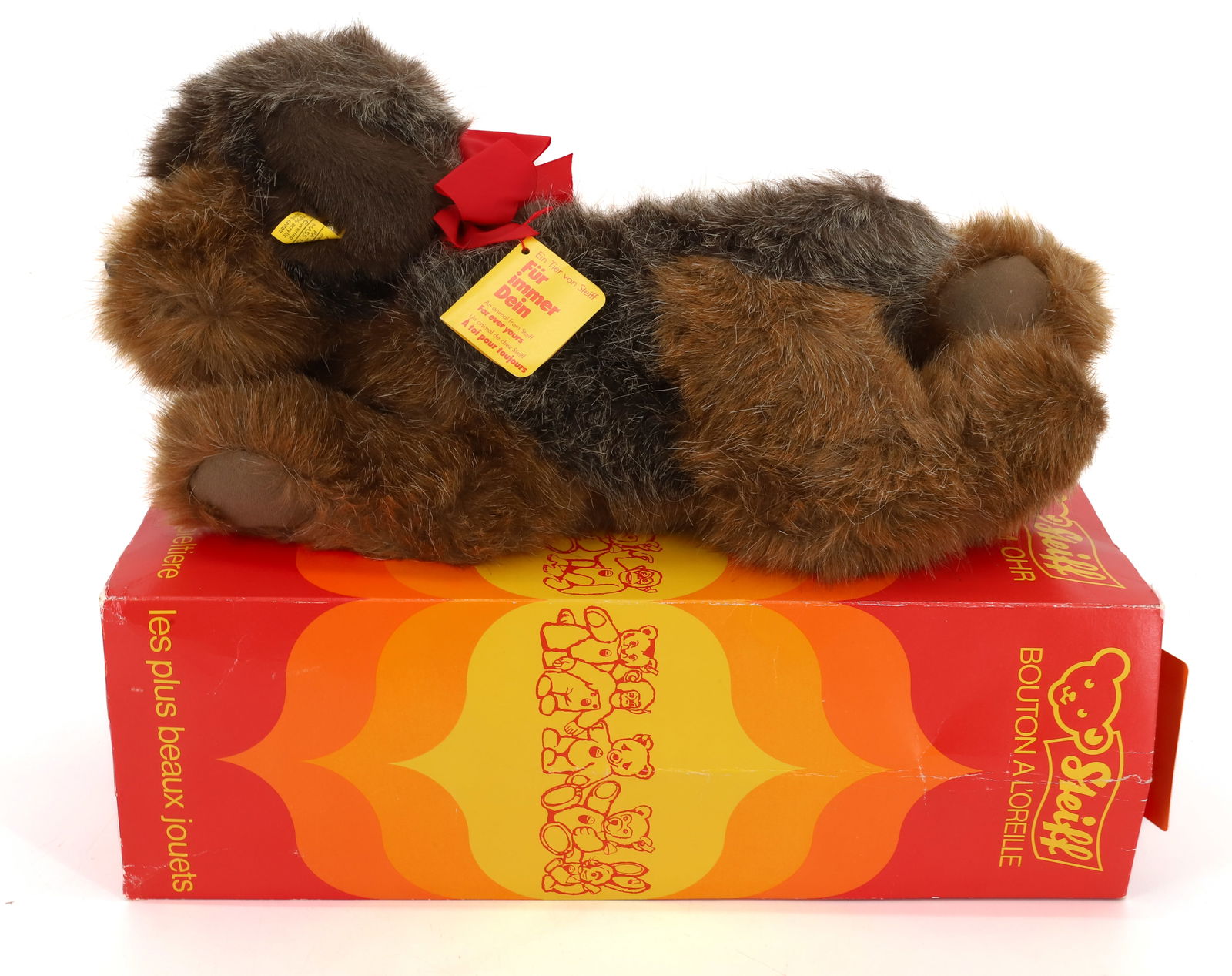 VINTAGE STEIFF DOG: JUNIOR LUMPI DOG BUTTON AND TAG 15" PLEASE READ CAREFULLY - Terms for Purchasing and Shipping of Auction Items. Please read carefully before bidding. All payments for purchases will be made through Li