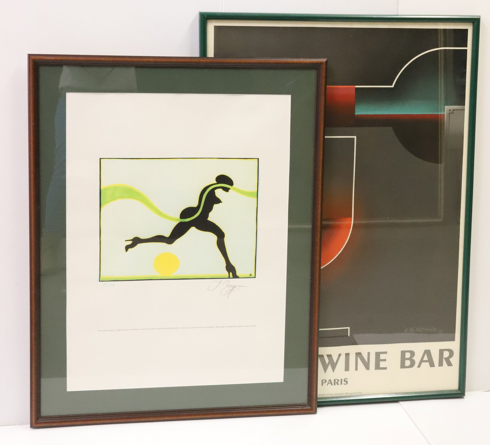 HENRI MOURON AND TOM UNGERER PRINTS: FRAMED AND MATTED UNDER GLASS. 36" X 28 1/2" AND 40" X 28 1/2". PLEASE READ CAREFULLY - Terms for Purchasing and Shipping of Auction Items. Please read carefully before bidding. All payments for purch