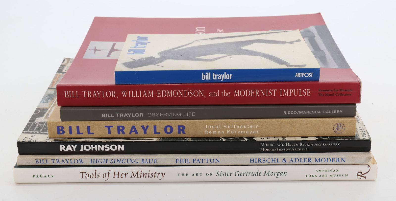 LOT OF OUTSIDER ART BOOKS: (7) INCLUDING: BILL TRAYLOR, RAY JOHNSON AND SISTER GERTRUDE MORGAN. PLEASE READ CAREFULLY - Terms for Purchasing and Shipping of Auction Items. Please read carefully before bidding. All payments for