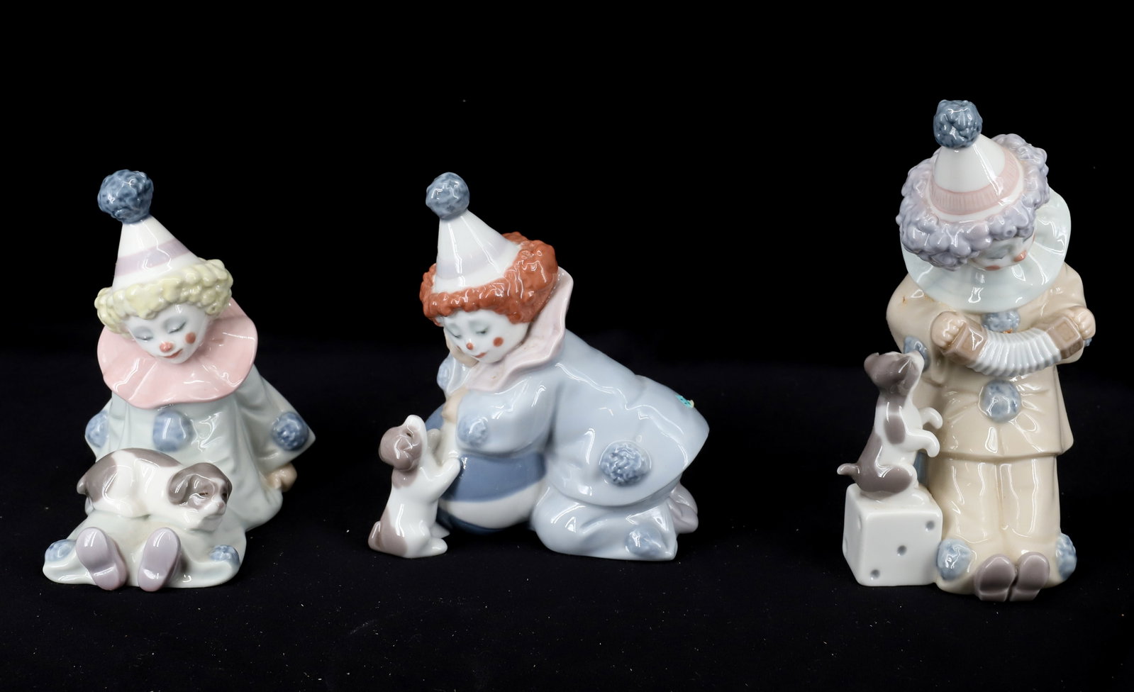 VINTAGE (3) LLADRO CLOWN FIGURINES: #5278,#D26J,#D5SS 4 3/4" TO 6" TWO BOXES PLEASE READ CAREFULLY - Terms for Purchasing and Shipping of Auction Items. Please read carefully before bidding. All payments for purchases will be made throu