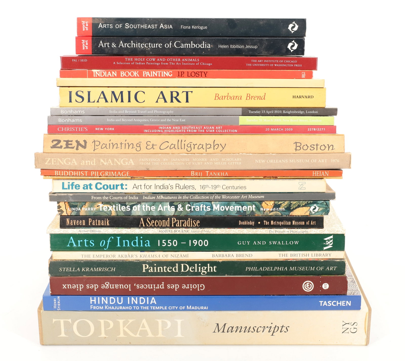 (24) INDIAN AND ISLAMIC ART REFERENCE/COFFEE TABLE BOOKS: REFERENCES AND AUCTION CATALOGS 12" X 11" PLEASE READ CAREFULLY - Terms for Purchasing and Shipping of Auction Items. Please read carefully before bidding. All payments for purchases will be made thro